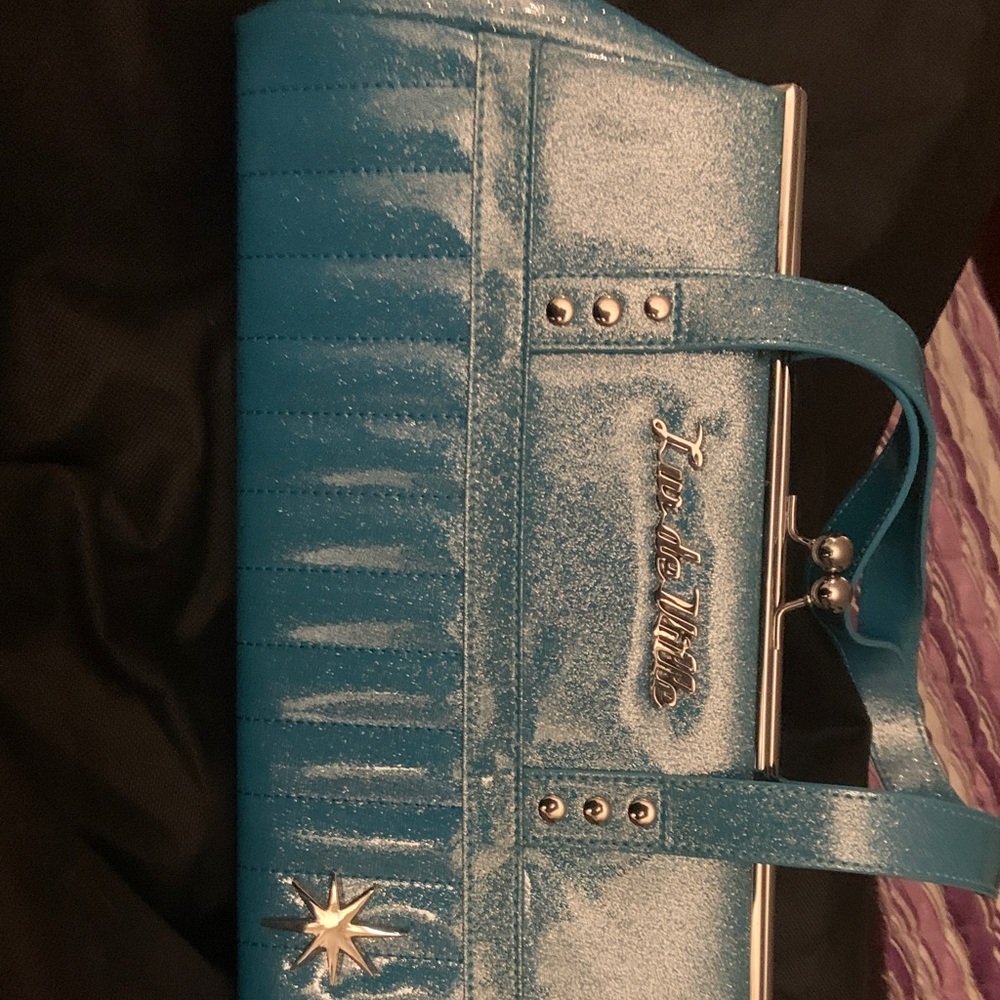 Lux de Ville Shimmering Blue Clutch